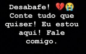 Desabafe! 💔😭 Conte tudo que quiser! Eu estou aqui! Fale comigo.