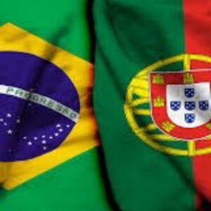 Brasileiros e portugueses em franca