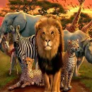 Grupo de imitar animais
