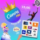 Canva Pró – Acesso Anual ( 15,00 $ )
